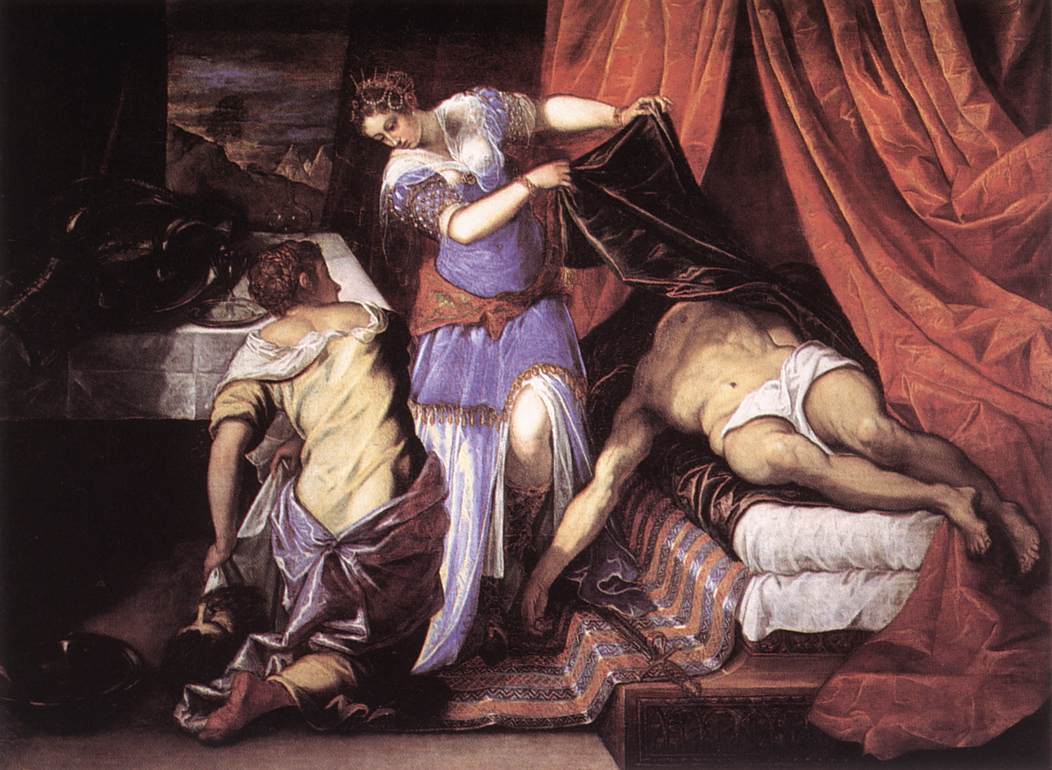 TINTORETTO, Jacopo Judith and Holofernes ar